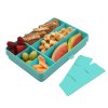 Snackle Box Krabička na občerstvenie 1368 ml - modrozelená