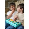 Snackle Box Krabička na občerstvenie 1368 ml - modrozelená