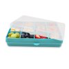 Snackle Box Krabička na občerstvenie 1368 ml - modrozelená