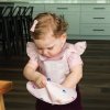 Tiny Twinkle Zásterka s podbradníkom a volánikmi, L - Unicorn Confetti