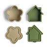Citron Silikónové organizéry na potraviny, 4ks - Grey/Green/Caramel