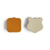 Citron Silikónové organizéry na potraviny, 4ks - Grey/Green/Caramel