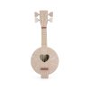 Label Label Drevené Banjo - Pink