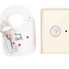 DARČEKOVÝ DREVENÝ BOX LE BIBERON FRANCAIS S PODBRADNÍKOM MY LOVE A DOJČENSKOU FĽAŠOU MOTHER BABY, 360ML, 6+M