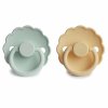 twopack SeafoamPaleDaffodil ff daisy silicone
