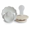 twopack Bright WhiteCream Daisy Silicone 6 18