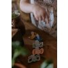 DVOJBALENIE ANATOMICKÝCH CUMLÍKOV FRIGG BUTTERFLY PRIMROSE/ SILVER GRAY, 6-18M, SILIKÓN