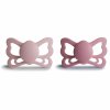 DVOJBALENIE ANATOMICKÝCH CUMLÍKOV FRIGG BUTTERFLY BLUSH/ CEDAR, 6-18M, SILIKÓN