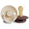 DVOJBALENIE CUMLÍKOV FRIGG ROPE CREAM/ COCOA, 6-18M, KAUČUK