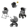 Odľahčený kočík do terénu APTICA XT Canyon Grey s adaptívnym odpružením, priestrannou korbičkou s 5-timi okienkami, o 1,5 kg ľahším podvozkom s veľkými kolesami a polohovacou autosedačkou DARWIN RECLINE.