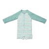Plavky dlhý rukáv Stripes Surf Blue veľ. 86/92