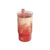 Nerezový termohrnček so slamkou Mist Peach Petals 720 ml