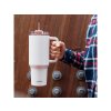 Nerezový termohrnček so slamkou Stream Light Pink 1200 ml