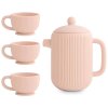 SILIKÓNOVÁ ČAJOVÁ SÚPRAVA MUSHIE - BLUSH
