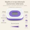Dobíjacia elektrická dvojitá odsávačka materského mlieka 2v1