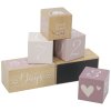 label label milnikove kostky pink