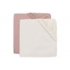 Napínacia plachta 40/50 x 80/90 cm 2 ks Wild Rose/Ivory