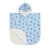LÄSSIG Beach Poncho 2025 crocodile sky blue