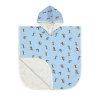 LÄSSIG Beach Poncho 2025 crocodile sky blue