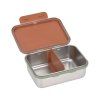 LÄSSIG Lunchbox Stainless Steel Happy Prints caramel
