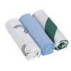LÄSSIG Swaddle Burp blanket 85x85 2024 Happy Rascals sky blue