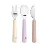 LÄSSIG Cutlery with Silicone Handle 3pcs Tiny Team cat