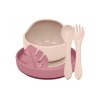 PETITE&MARS Set jedálenský silikónový TAKE&MATCH 4 ks (Variant PETITE&MARS Set jedálenský silikónový TAKE&MATCH 4 ks Desert Sand - Dusty Rose 6m+)