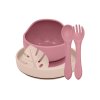PETITE&MARS Set jedálenský silikónový TAKE&MATCH 4 ks (Variant PETITE&MARS Set jedálenský silikónový TAKE&MATCH 4 ks Desert Sand - Dusty Rose 6m+)