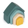 PETITE&MARS Hračka silikónová skladacia House (Variant PETITE&MARS Hračka silikónová skladacia House Intense Ochre 12m+)