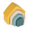 PETITE&MARS Hračka silikónová skladacia House (Variant PETITE&MARS Hračka silikónová skladacia House Intense Ochre 12m+)
