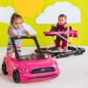 BRIGHT STARTS Chodítko 3v1 Ford Mustang Pink 6m+, do 12 kg