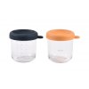 Tégliky na jedlo sklenené 2x 250 ml Blue Orange