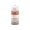 Súprava téglikov na sušené mlieko / desiatu Cotton White / Terracotta