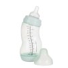 Dojčenská S-fľaška Difrax, široká, Antikoliková, mentolová - 310 ml