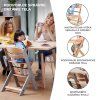 KINDERKRAFT Stolička jedálenská Enock White