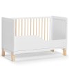 KINDERKRAFT SELECT Postieľka drevená so zábranou Nico White, Premium