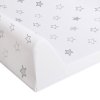 CEBA Podložka prebaľovacia 2-hranná s pevnou doskou (50x80) Comfort (Variant CEBA Podložka prebaľovacia 2-hranná s pevnou doskou (50x80) Comfort Hviezdy svetlo šedá)