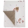 EKO Deka bavlnená obojstranná podšitá velvet (Variant EKO Deka bavlnená obojstranná podšitá velvet Beige Meadow 100x80cm)