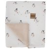 EKO Deka bavlnená obojstranná podšitá velvet (Variant EKO Deka bavlnená obojstranná podšitá velvet Beige Meadow 100x80cm)