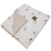 EKO Deka bavlnená obojstranná podšitá velvet (Variant EKO Deka bavlnená obojstranná podšitá velvet Beige Meadow 100x80cm)