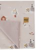 EKO Deka bavlnená s podšívkou VELVET (Variant EKO Deka bavlnená s podšívkou VELVET Bees Beige 100x80 cm)