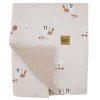 EKO Deka bavlnená s podšívkou VELVET (Variant EKO Deka bavlnená s podšívkou VELVET Bees Beige 100x80 cm)