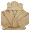 EKO Župan bavlnený s kapucňou a uškami (Variant EKO Župan bavlnený s kapucňou a uškami Beige veľ. 104-110)