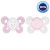 CHICCO Cumlík Physio Comfort silikónový (Variant CHICCO Cumlík Physio Comfort silikónový 0-6m dievča - bodky/mýval 2 ks)