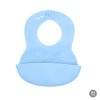 BABYONO Podbradník mäkký plastový s vreckom bez BPA (Variant BABYONO Podbradník mäkký plastový s vreckom bez BPA blue 6m+)