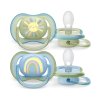 Philips AVENT Cumlík Ultra air obrázok 0-6m (Variant Philips AVENT Cumlík Ultra air obrázok 0-6m dievča (dúha) 2ks)