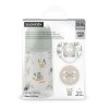 SUAVINEX | Sada fľaša 270ml + cumlík fyziologický 0/6m + klip Walk (Variant SUAVINEX | Sada fľaša 270ml + cumlík fyziologický 0/6m + klip Walk - ružová)