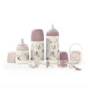 SUAVINEX | Sada fľaša 270ml + cumlík fyziologický 0/6m + klip Walk (Variant SUAVINEX | Sada fľaša 270ml + cumlík fyziologický 0/6m + klip Walk - ružová)