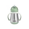 Hrnček termoizolačný so slamkou nerez 250ml Sage Green