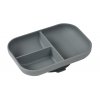Tanier silikónový delený s prísavkou Mineral Grey